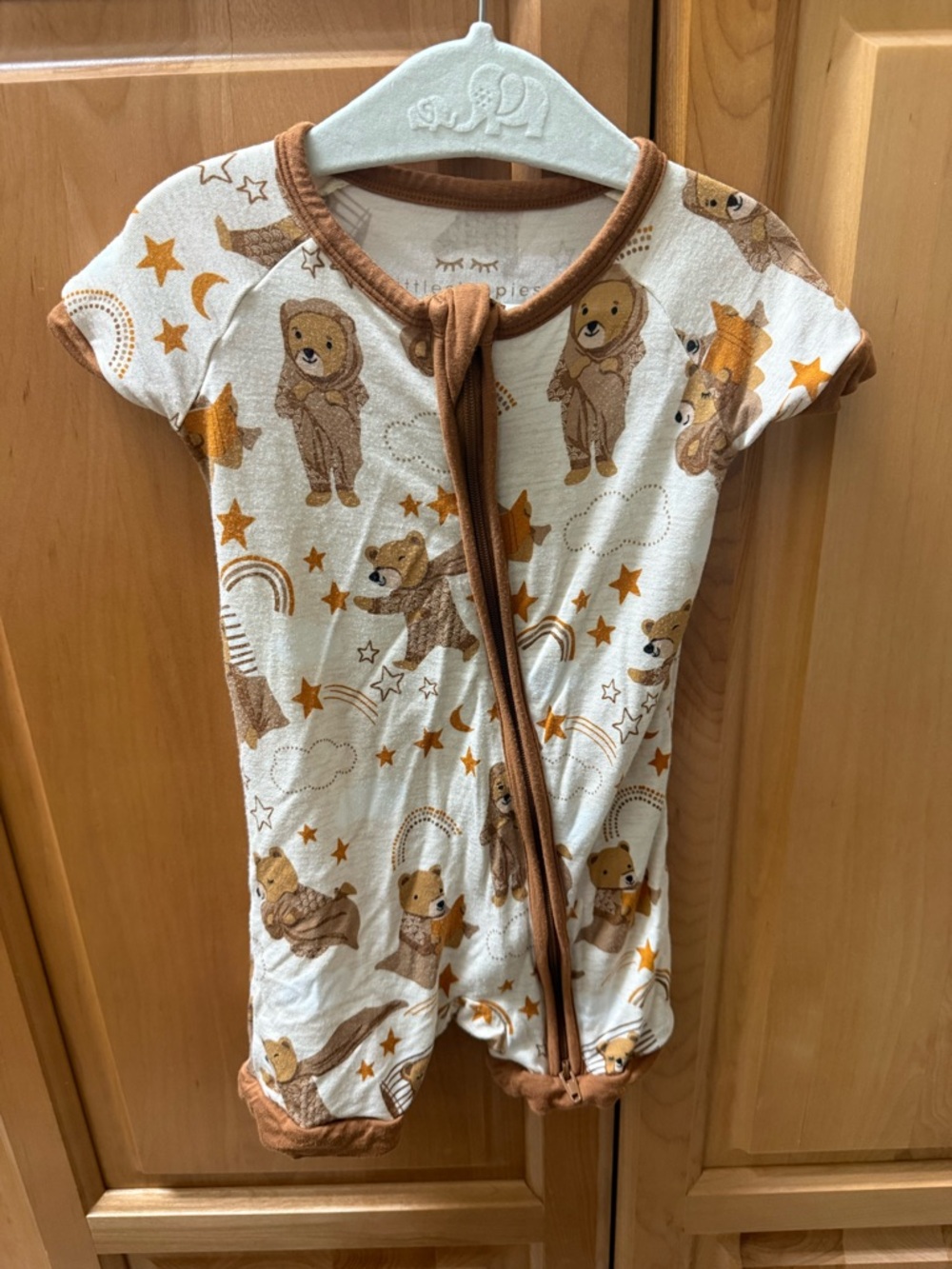 Little sleepies bear shorty